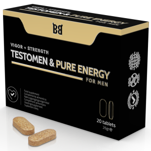 BLACK BULL – TESTOMEN  PURE ENERGY POTENCIADOR PARA HOMBRE 20 CÁPSULAS