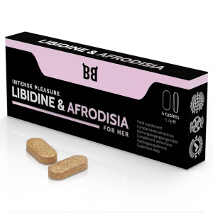 BLACK BULL – LIBIDINE  AFRODISIA PLACER INTENSO PARA MUJER 4 CÁPSULAS