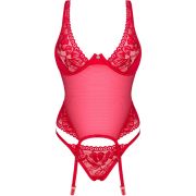 OBSESSIVE – LACELOVE CORSET ROJO XS/S