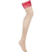 OBSESSIVE – LACELOVE MEDIAS DE ENCAJE ROJO XS/S