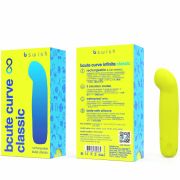 B SWISH – BCUTE CURVE INFINITE CLASSIC VIBRADOR RECARGABLE SILICONA AMARILLO