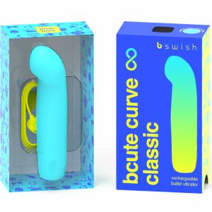 B SWISH – BCUTE CURVE INFINITE CLASSIC VIBRADOR RECARGABLE SILICONA AZUL