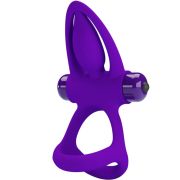 PRETTY LOVE – ANILLO VIBRADOR 10 VIBRACIONES SILICONA VIOLETA