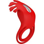 PRETTY LOVE – RUBEN ANILLO VIBRADOR 7 VIBRACIONES SILICONA ROJO