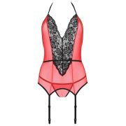 PASSION – PEONIA CORSET EROTIC LINE ROJO S/M