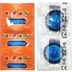 PASANTE – PRESERVATIVO SABOR ARANDANO BOLSA 144 UNIDADES