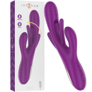 INTENSE – APOLO VIBRADOR MULTIFUNCIÓN RECARGABLE 7 VIBRACIONES CON LENGUA OSCILANTE MORADO