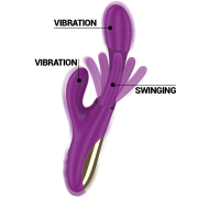 INTENSE – APOLO VIBRADOR MULTIFUNCIÓN RECARGABLE 7 VIBRACIONES CON LENGUA OSCILANTE MORADO