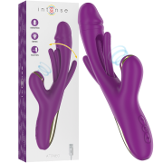 INTENSE – ATENEO VIBRADOR MULTIFUNCIÓN RECARGABLE 7 VIBRACIONES CON LENGUA OSCILANTE Y SUCCIONADOR MORADO