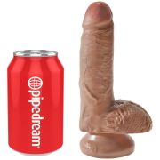 KING COCK – PENE REALISTICO CON TESTICULOS 13.2 CM CARAMELO