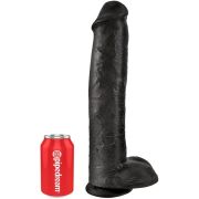 KING COCK – PENE REALISTICO CON TESTICULOS 34.2 CM NEGRO