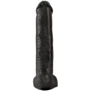 KING COCK – PENE REALISTICO CON TESTICULOS 34.2 CM NEGRO