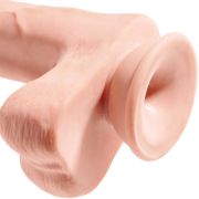 KING COCK – PENE REALISTICO 3D CON TESTICULOS 24.8 CM NATURAL