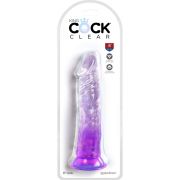 KING COCK – CLEAR PENE REALISTICO 19.7 CM MORADO