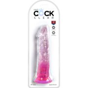 KING COCK – CLEAR PENE REALISTICO 19.7 CM ROSA