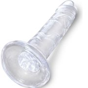 KING COCK – CLEAR PENE REALISTICO 15.5 CM TRANSPARENTE