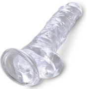 KING COCK – CLEAR PENE REALISTICO CON TESTICULOS 16.5 CM TRANSPARENTE