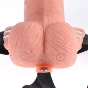 FETISH FANTASY SERIES – ARNES AJUSTABLE CONTROL REMOTO PENE REALISTICO CON TESTICULOS RECARGABLE Y VIBRADOR 15 CM