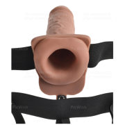 FETISH FANTASY SERIES – ARNES AJUSTABLE PENE REALISTICO CON TESTICULOS RECARGABLE Y VIBRADOR 17.8 CM