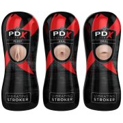 PDX ELITE – SET MASTURBADOR STROKER 12 UNIDADES: 6X VAGINA, 3X ANO, 3X BOCA