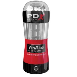 PDX ELITE – MASTURBADOR STROKER VIEWTUBE CONTROL SUCCION TRANSPARENTE