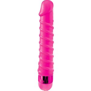 CLASSIX – MASAJEADOR VIBRADOR CANDY TWIRL 16.5 CM ROSA