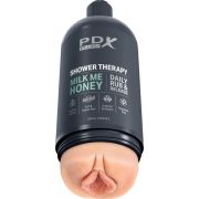 PDX PLUS – MASTURBADOR STROKER DISEÑO DISCRETO DE BOTE CHAMPU MILK ME HONEY