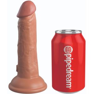 KING COCK – ELITE DILDO REALISTICO SILICONA 15.2 CM CARAMELO