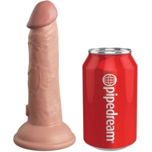 KING COCK – ELITE DILDO REALISTICO VIBRADOR  SILICONA 15.2 CM