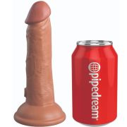 KING COCK – ELITE DILDO REALISTICO VIBRADOR  SILICONA 15.2 CM CARAMELO