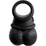 KING COCK – ELITE ANILLO CON TESTICULOS DE SILICONA VIBRADOR