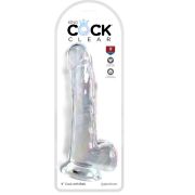 KING COCK – CLEAR DILDO CON TESTICULOS 20.3 CM TRANSPARENTE