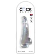 KING COCK – CLEAR DILDO CON TESTICULOS 15.2 CM TRANSPARENTE