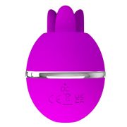 PRETTY LOVE – VIBRADOR DE SILICONA REDONDO GEMINI BALL MORADO