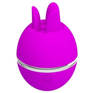 PRETTY LOVE – VIBRADOR DE SILICONA REDONDO GEMINI BALL MORADO