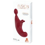 ADRIEN LASTIC – FUSION TRIPLE ESTIMULADOR CLITORIS  G-SPOT ROJO