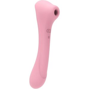 FEMINTIMATE – DAISY MASSAGER SUCCIONADOR Y VIBRADOR ROSA