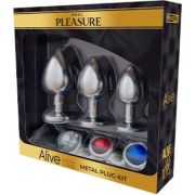 ALIVE – ANAL PLEASURE KIT 3 PLUG METAL