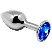 ALIVE – ANAL PLEASURE MINI PLUG METAL AZUL TALLA L