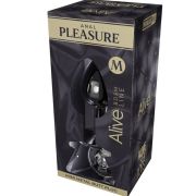 ALIVE – ANAL PLEASURE MINI PLUG METAL BLANCO TALLA M