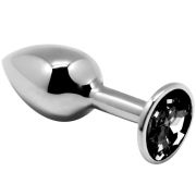 ALIVE – ANAL PLEASURE MINI PLUG METAL NEGRO TALLA L