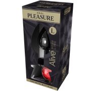 ALIVE – ANAL PLEASURE MINI PLUG METAL ROJO TALLA L