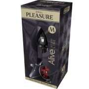 ALIVE – ANAL PLEASURE MINI PLUG METAL ROJO TALLA M