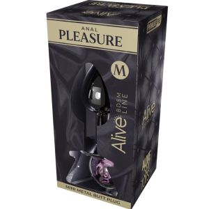 ALIVE – ANAL PLEASURE MINI PLUG METAL ROSA TALLA M