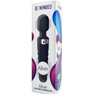 ALIVE – BE WANDED MASAJEADOR VIBRADOR NEGRO