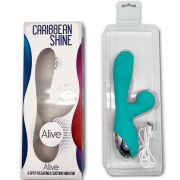 ALIVE – CARIBBEAN SHINE VIBRADOR  SUCCIONADOR AZUL