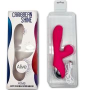 ALIVE – CARIBBEAN SHINE VIBRADOR  SUCCIONADOR FUCSIA