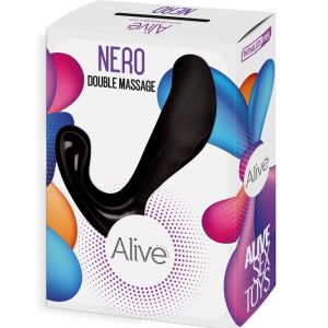 ALIVE – NERO DOBLE MASAJEADOR ANAL  PROSTATICO