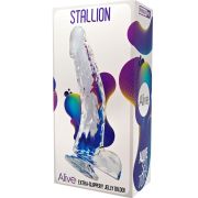 ALIVE – STALLION PENE REALISTICO TRANSPARENTE 22 CM