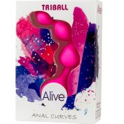 ALIVE – TRIBALL BOLAS ANALES SILICONA ROSA 15 CM